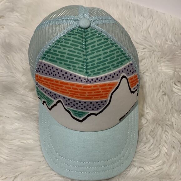 PATAGONIA rare design Green and Orange Hat with Classic Baseball Cap Structure - Picture 5 of 11